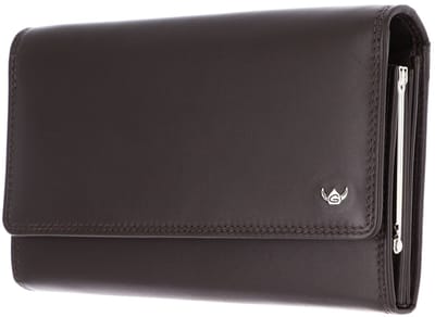 Golden Head Leren portemonnee Polo RFID Protect Bügelbörse 2801 Dunkelbraun donkerbruin