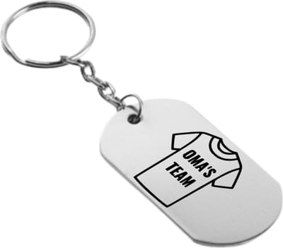 Akyol - oma's team sleutelhanger - Oma - de liefste oma - cadeautje - verjaardagscadeau - verjaardag - cadeau voor oma - cadeau - kado - geschenk - gift - oma artikelen - 54 x 29mm
