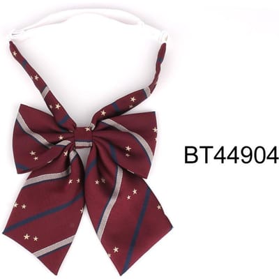 Nieuwe Grote Strik Oversized Strik Voor Dames Uniform Kraag Vlinder Dames Strik Knoop Volwassene Gestreept Strikken Stropdassen Meisjes Strikken