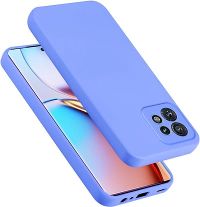 Cadorabo Hoesje geschikt voor Motorola Edge 40 Pro in LIQUID LICHT PAARS - Beschermhoes gemaakt van flexibel TPU silicone Case Cover