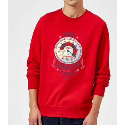 Elf Clausometer Christmas Jumper - Red - XXL