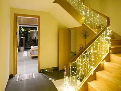 Kerstverlichting - Verlichting Garlande Kerst Licht Gordijn 300 Led Binnen Warm USB IP20