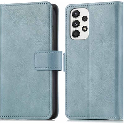 imoshion Hoesje - Geschikt voor Samsung Galaxy A53 - Luxe Bookcase - Lichtblauw