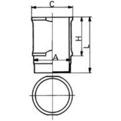 Voering, cilinderkop KOLBENSCHMIDT 89060110