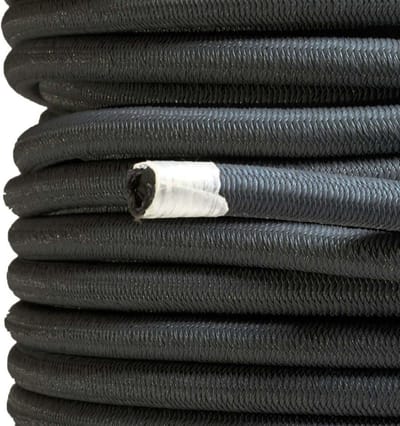 Elastisch Bungeekoord - Spanband Koord - Dekzeilen Bevestigen - Anti-UV Bescherming - 9 mm x 20 m - Zwart
