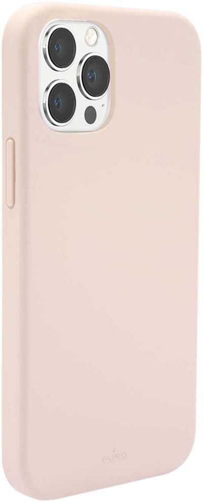 Puro, Hoesje geschikt voor iPhone 13 Pro - Icon Series Draadloos Opladen Compatibel, Champagneroze