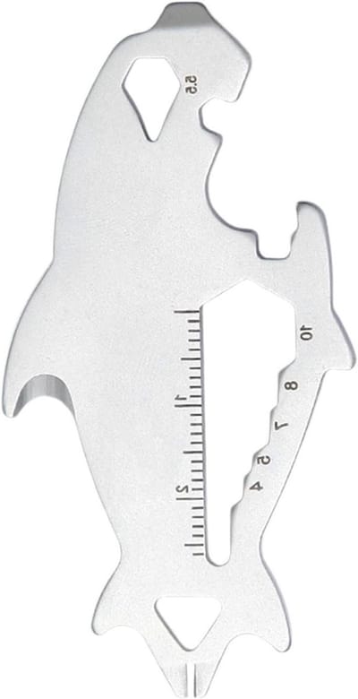 Sleutelgereedschap - Multitool - Dagelijks gebruik - Geïntegreerde liniaal - 7.5 cm - Zilver