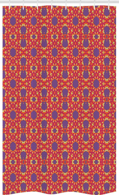 ABAKUHAUS douchegordijn 120x180 cm – violet/donker magenta – 12 haken