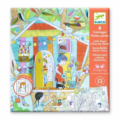 Djeco kleurplezier Les cabanes de Nina - creatief speelgoed FSC MIX.
