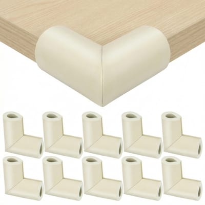 Dailygoods- Hoekbescherming U-vormig design - Schuimstofmateriaal - 12 Stuks - Meubelbescherming - Bescherming tegen stoten - Eenvoudig te gebruiken