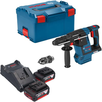 Bosch GBH 18V-26 F Professional accuboormachine 18 V 2,6 J SDS plus Brushless + 2x accu 5,0 Ah + oplader + L-Boxx