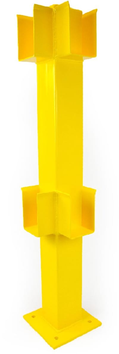 Hoekpaal 90° – U-houder balkmontage – Gegalvaniseerd - Geel - x x 3,5 mm- - Gegalvaniseerd staal - 3,5 mm - Voor binnen & buiten