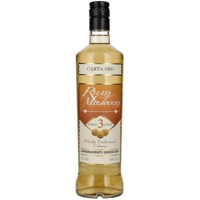 Rum Malecon Añejo 3 Años Carta Oro 40% Vol. 0,7l