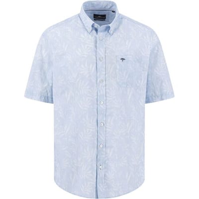 Fynch-Hatton Overhemd Premium Subtle Leaves Pattern Button-Down New Breeze / male
