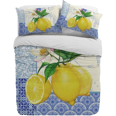 Blauw En Wit Porselein Fruit Citroen Dekbedovertrek Met Kussensloop Op Maat 3-delige Beddengoedset Dekbedovertrek Tweepersoonsbed Huis Textiel EU single(135x200cm) gray