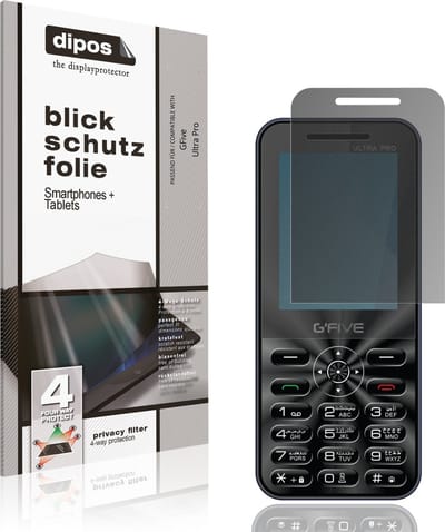 dipos – Matte Privacy Screenprotector geschikt voor GFive Ultra Pro | Anti-Spy Beschermfolie