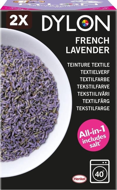 2 x DYLON Textielverf - French Lavander - wasmachine - 350g