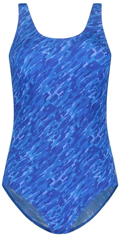 Ten Cate badpak soft cup paint stripes blue voor Dames | Maat 48