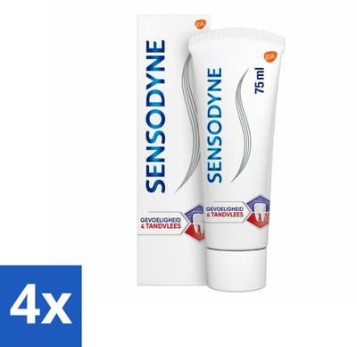 4 x Sensodyne - Tandpasta - Gevoeligheid & Tandvlees - Tandvleesverzorging - 75 ml - Tandgevoeligheid - Tandvleesproblemen - Tandpasta - Gevoelige Tanden - Tandplak