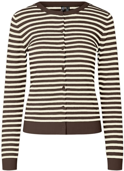 PIECES - PCNORA LS O-NECK KNIT CARDIGAN NOOS BC - Dames - Cardigans