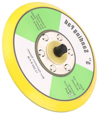 Polijststeunschijf - Schuurpad - Schuren en polijsten - Met M8 draad - 125 mm - Zwart