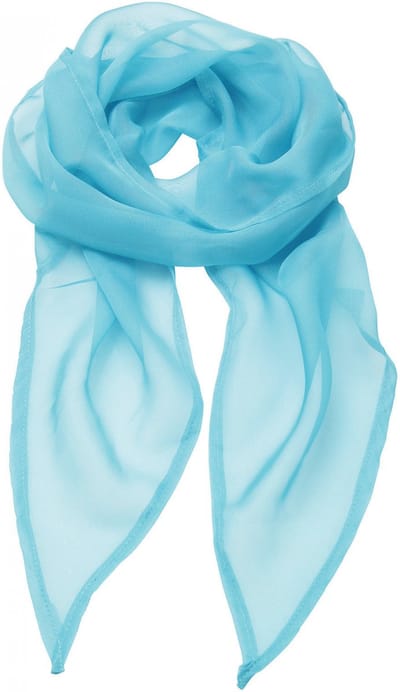 Premier Ladies Chiffon Scarf PR740 - Turquoise - One size