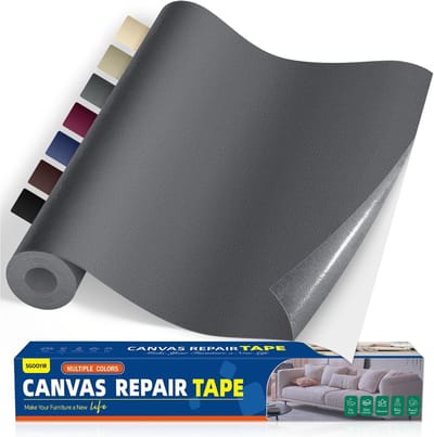 Zelfklevende Stof Reparatie Patch Donkergrijs 40x100 cm voor Meubels Gordijnen Kleding