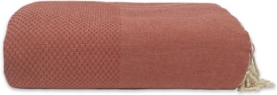 Lantara Plaid Grand foulard Wafel - Terracotta - Katoen - 190x300cm
