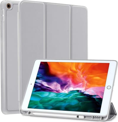 Smart Case geschikt voor iPad 10.2 2019/2020/2021 Hoesje Hoes Cover - Met Pen Houder - Vouwbaar - Standaard