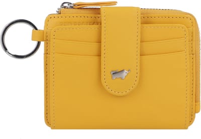 Braun Büffel Leren Kaarthoes Joy Card Case Sunny Yellow Geel