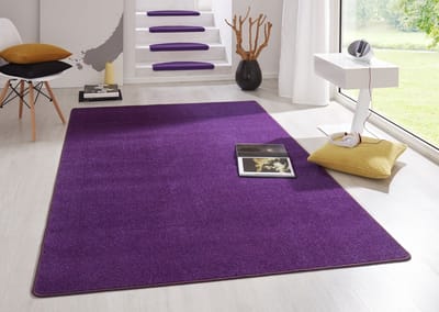 Flycarpets Uni Laagpolig Effen Vloerkleed - Fancy - Paars 160x240 cm