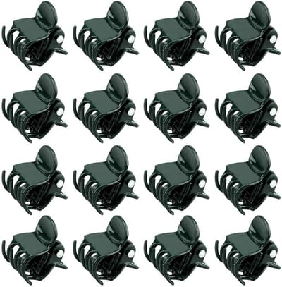 Famanu – 100 Orchidee Clips - Plant Clips Tuin Bloemen Clips voor Orchidee Stem Ondersteuning - Donkergroen