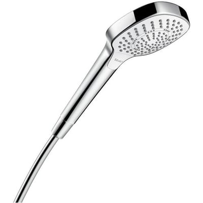 Hansgrohe Croma select e Handdouche Multi - ecosmart 1/2 x - diameter 11cm - met soft rain intense rain en massagestraal wit/chroom - wit chroom