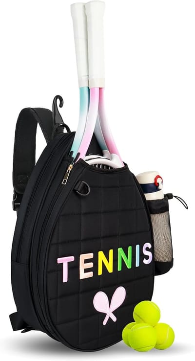 Sporttas - Crossbody rugzak - Sportspullen vervoeren - Verborgen haak - 43 cm - Zwart