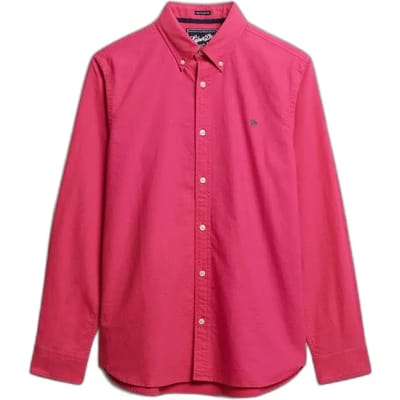 Superdry - Klassiek Oxford Overhemd met Lange Mouwen - Heren - Lange mouwen shirts