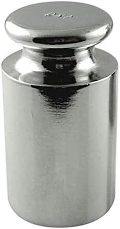 Calibration weight for digital scale, carbon steel, chrome finish, 1000G (1kg WGT)