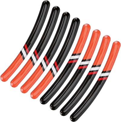 Motorradstickers voor Banden, 12x1cm 8 Stuks, Waterdichte Wielrandstickers voor Racing en Motorrijden