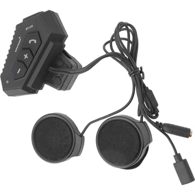 Motorfiets Bluetooth Communicatie Headset 2000mah Draadloze Waterdichte Helm Headset voor black