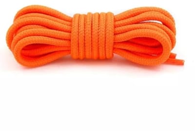 Ronde schoenveters oranje -dikte 5 MM- 120cm- Outdoor/ sport schoenen veters