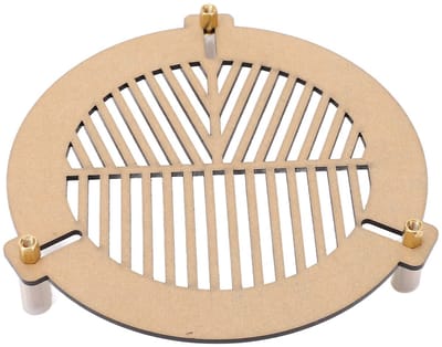 Dailygoods- Bahtinov-masker voor Telescoop - Acryl Focusmasker - Geschikt voor Buitendiameter 80-110 mm - Lichtgewicht 28g - Duurzaam en Betrouwbaar