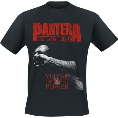 Pantera T-shirt - Vulgar display of power - S tot XXL - voor Mannen - zwart