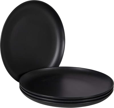 Bo-Camp - Industrial - Dinerbord - Orville - 4 Stuks - Zwart