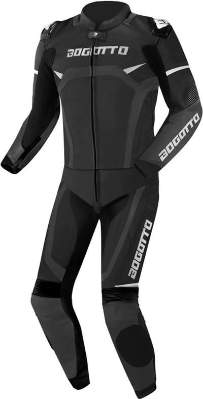 Bogotto Misano Zwart Grijs 2-Delig Motorpak - Racepak
