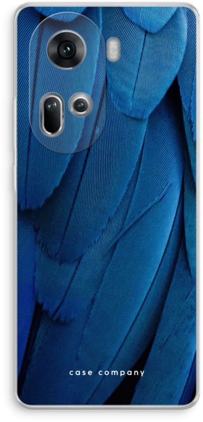 Case Company® - Hoesje geschikt voor Oppo Reno 11 hoesje - Pauw - Soft Cover Telefoonhoesje - Bescherming aan alle Kanten en Schermrand