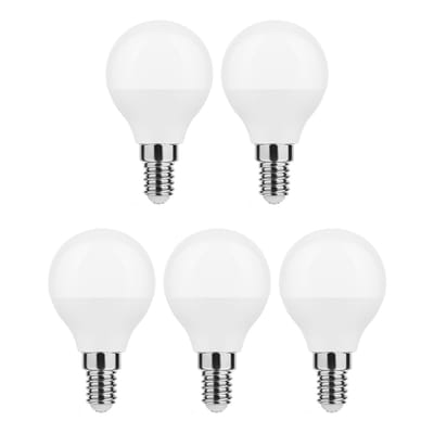 Modee E14 LED Lamp 7W - 700lm - 2700K - Warm Wit - LED Globe Mini P45 - Vervangt 54W Halogeen Gloeilamp - 5 stuks