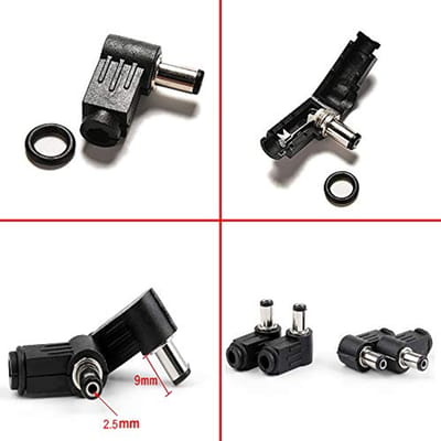 DC Power Jack Connector Set 5,5 x 2,5 mm - 10 Sets voor Elektronische Projecten