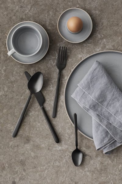 Sablo Stone Serveerbord | Lichtgrijs / Blauw | Stoneware