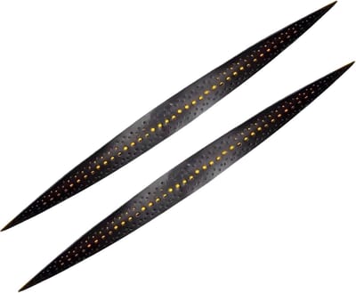 Stuur Grips - Handvat Tapes - Comfortabel Rijden - Schokabsorberend PU - 1 Paar - Zwart Oranje