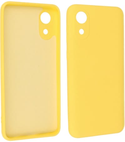 Hoesje Geschikt voor de Samsung Galaxy A03 Core - Fashion Color Backcover Telefoonhoesje - Geel