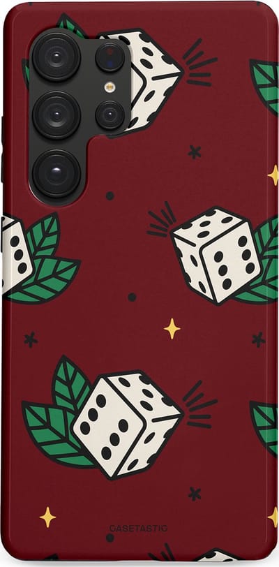 Casetastic Hoesje Geschikt voor Samsung S25 Ultra - Stijlvolle Beschermende Duo-layer Case - Casino zes